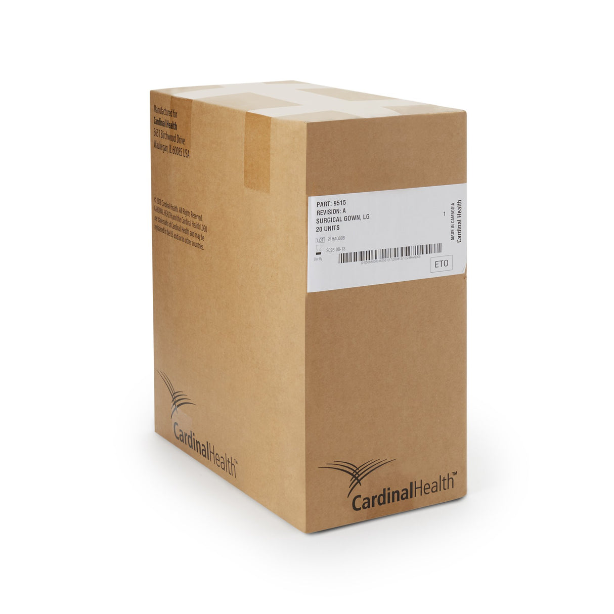 Non-Reinforced Surgical Gown with Towel Astound® Large Blue Sterile AAMI Level 3 Disposable - BeHope