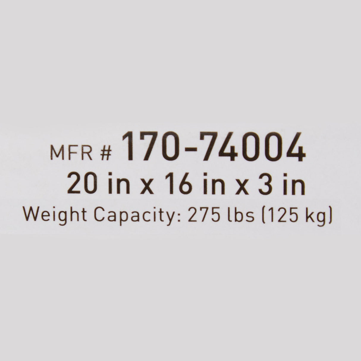 Seat Cushion McKesson 20 W X 16 L X 3 D Inch Foam / Gel - BeHope