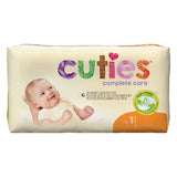 Unisex Baby Diaper Cuties® Complete Care Size 1 Disposable Heavy Absorbency - BeHope