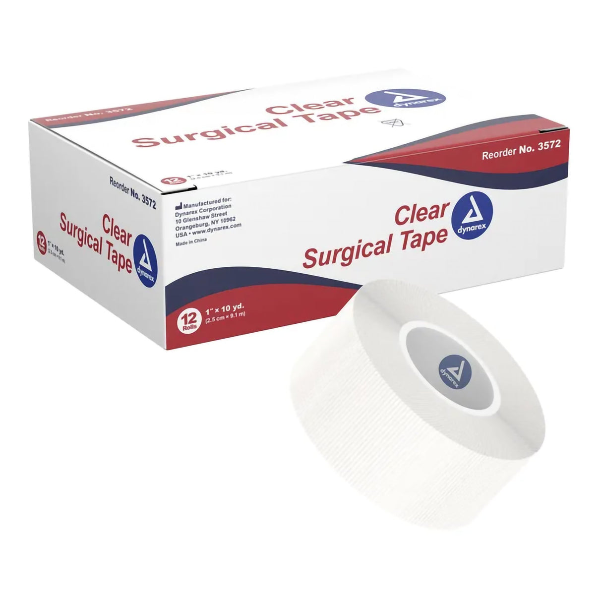 Medical Tape Dynarex® Transparent 1 Inch X 10 Yard Adhesive NonSterile - BeHope