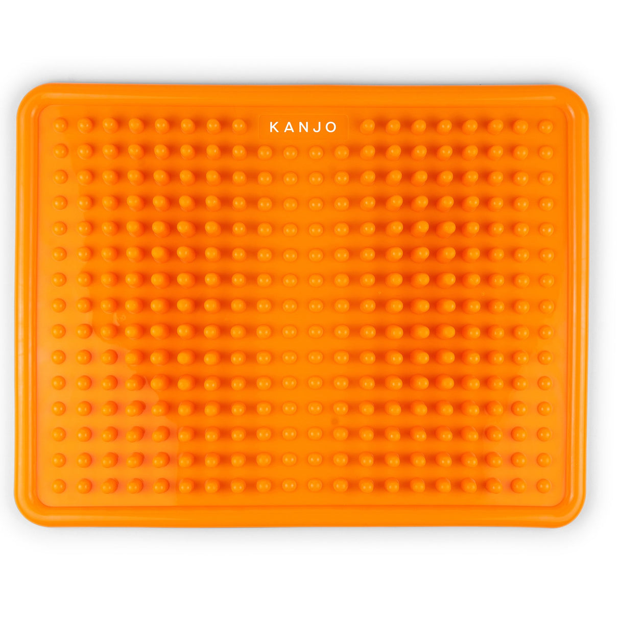 Kanjo Acupressure Foot Mat Orange PVC Plastic 10-1/2 X 13-1/2 Inch - BeHope