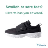 Walking Shoe Silverts® Size 7 Male Adult Black - BeHope
