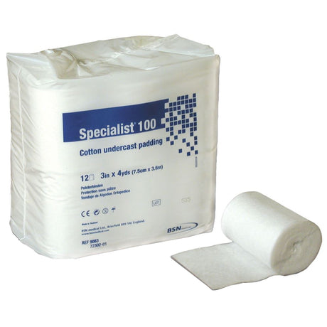 Cast Padding Undercast Specialist® 100 3 Inch X 4 Yard Cotton NonSterile - BeHope