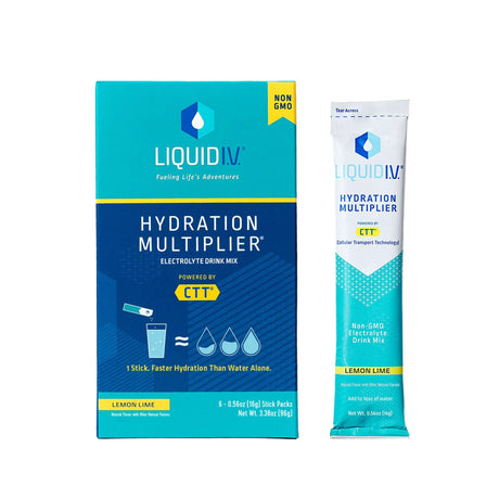 Oral Electrolyte Solution Liquid I.V.® Hydration Multiplier® Lemon-Lime Flavor 0.56 oz. Electrolyte - BeHope