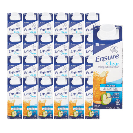 Oral Supplement Ensure® Clear Therapeutic Nutrition Apple Flavor Liquid 8 oz. Reclosable Carton - BeHope