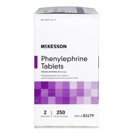 Sinus Relief McKesson Brand 5 mg Strength Tablet 2 per Pack - BeHope