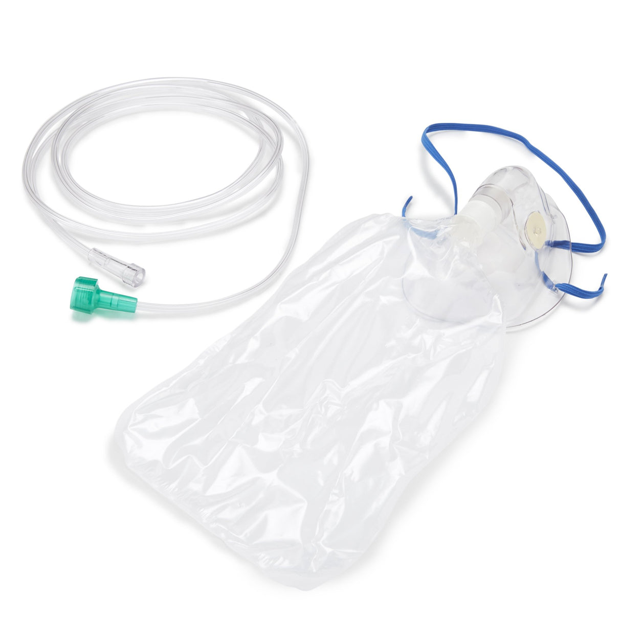 NonRebreather Oxygen Mask McKesson Elongated Style Adult One Size Fits Most Adjustable Head Strap - BeHope