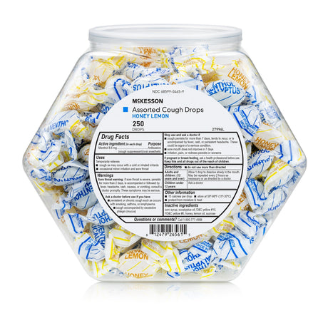 Cold and Cough Relief McKesson Brand 8.6 mg Strength Lozenge 250 per Jar - BeHope