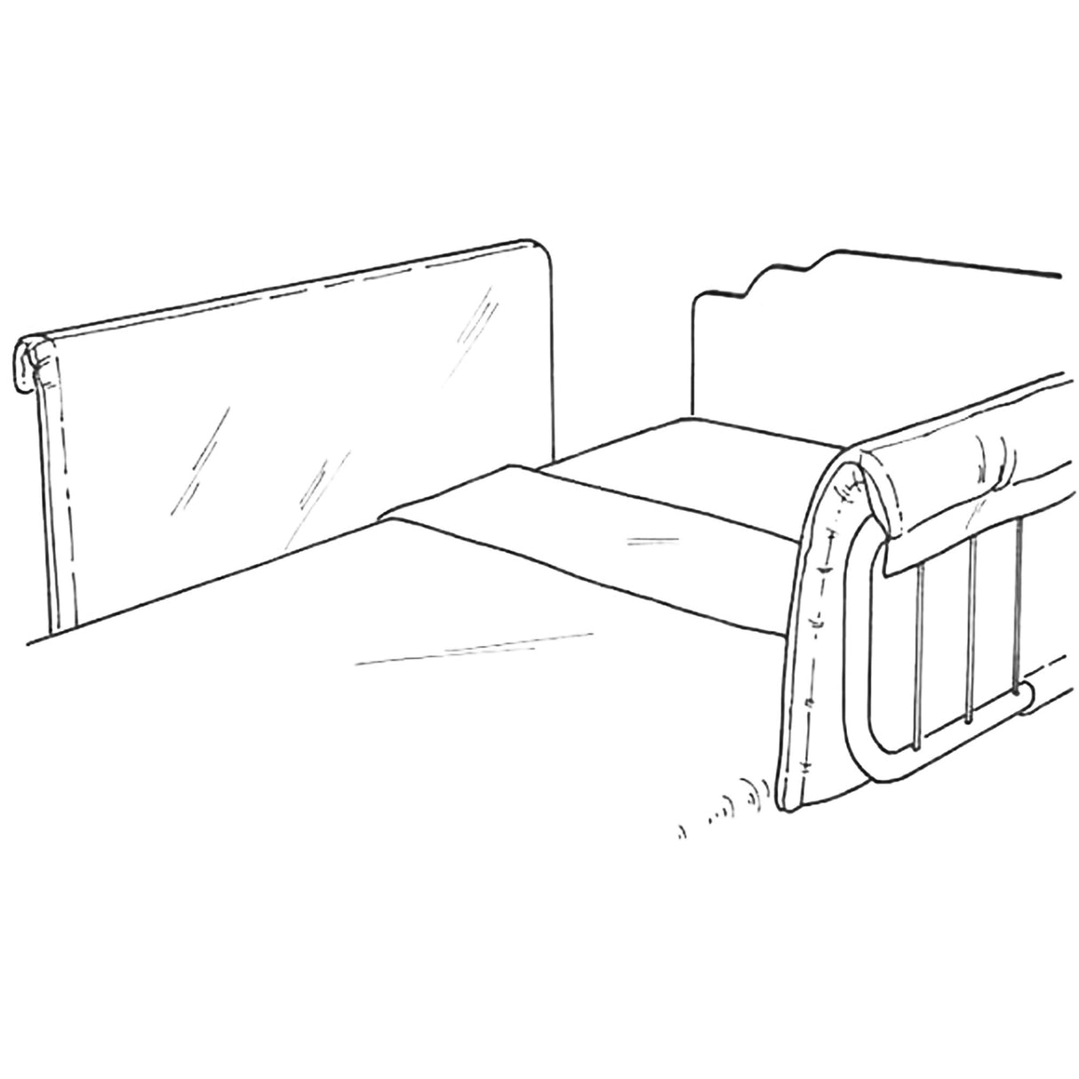 Bed Side Rail Bumper Pad Skil-Care™ Classic 1 X 15 X 37 Inch - BeHope