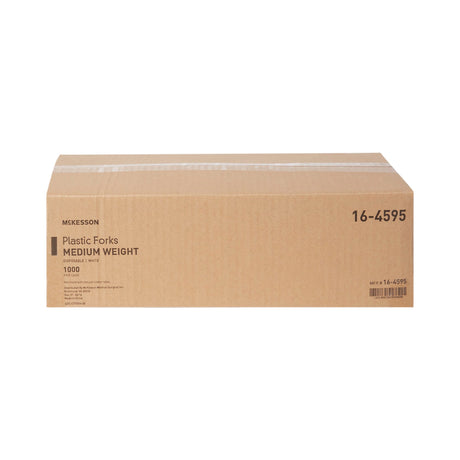 Fork McKesson Medium Weight White Polypropylene - BeHope