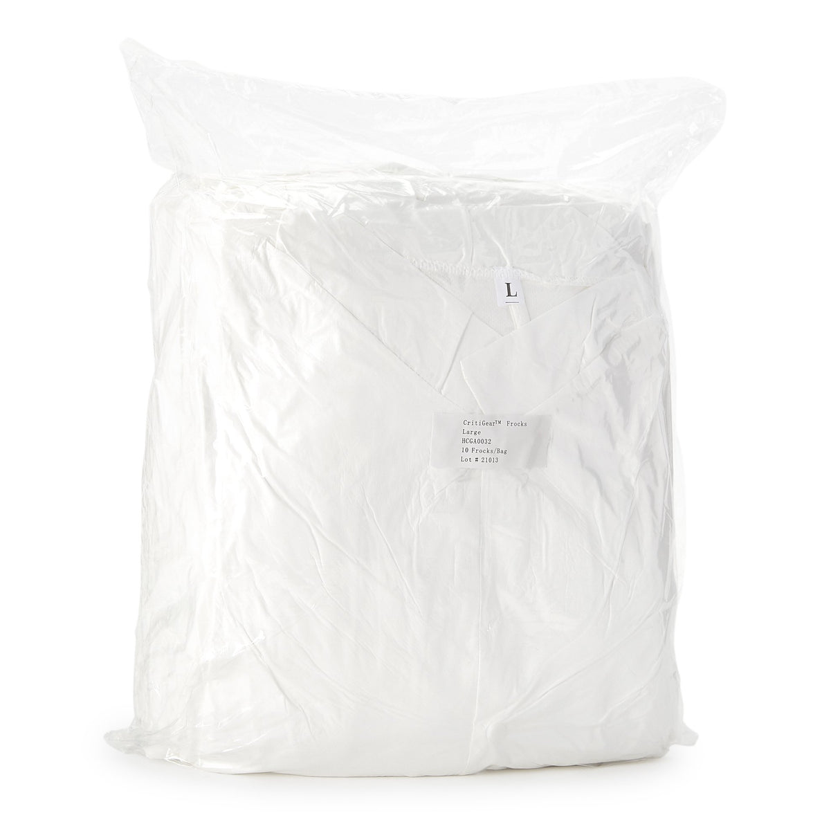 Cleanroom Lab Coat Contec® CritiGear™ White Large Knee Length Microporous Fabric Disposable - BeHope