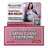 Hand-Based Carpal Tunnel Support Carpal AID® Patch Pregnancy Plastic Left or Right Hand Clear Large - BeHope