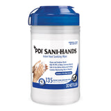 Hand Sanitizing Wipe Sani-Hands 135 Count Ethyl Alcohol Wipe Canister