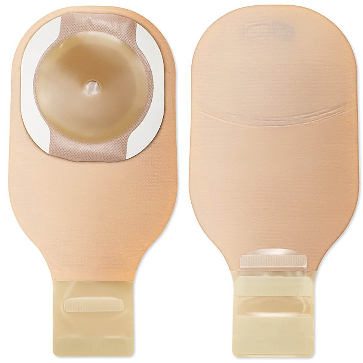 Ostomy Pouch CeraPlus One-Piece System 12 Inch Length Flat, Trim to Fit Up to 2-1/2 Inch Drainable