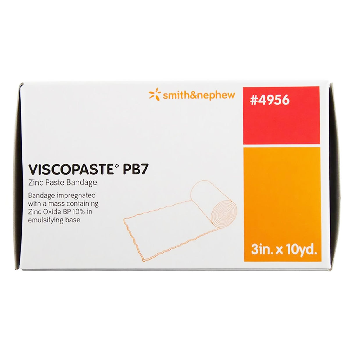 Zinc Impregnated Dressing Viscopaste® PB7 Roll 3 Inch X 10 Yard Sterile - BeHope