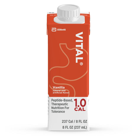 Oral Supplement Vital® 1.0 Cal Vanilla Flavor Liquid 8 oz. Reclosable Carton - BeHope
