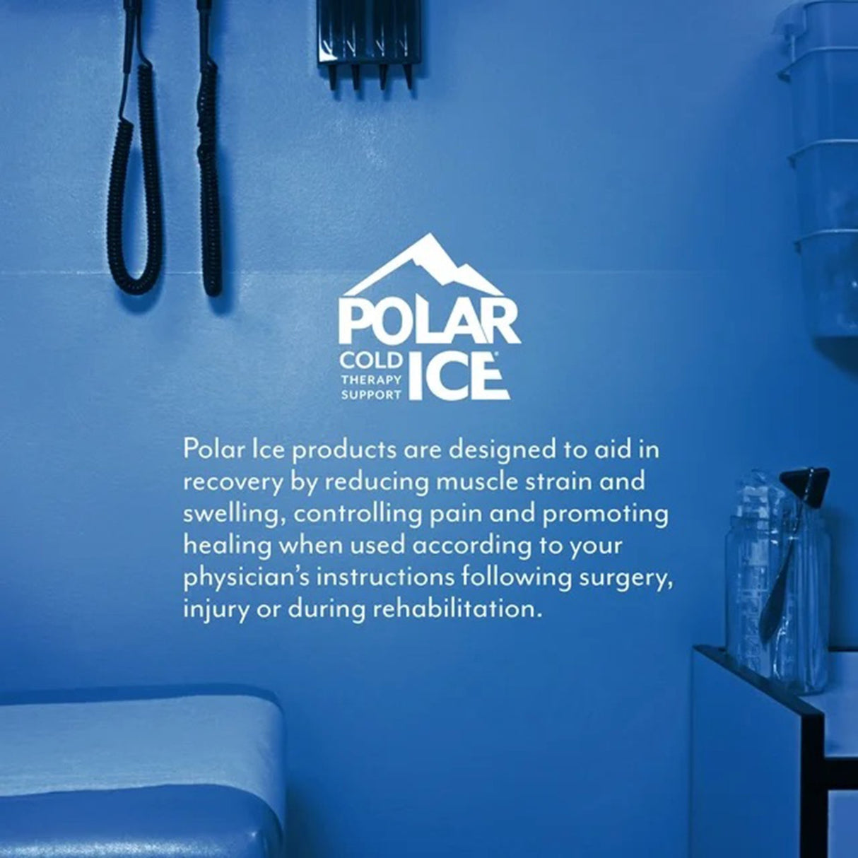 Cold Pack with Wrap Polar Ice® Shin Small 12 to 14 Inch Circumference Neoprene / Water Reusable - BeHope