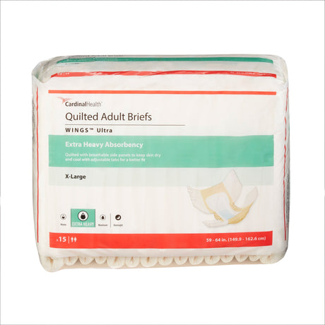 Unisex Adult Incontinence Brief Wings™ Ultra X-Large Disposable Heavy Absorbency - BeHope
