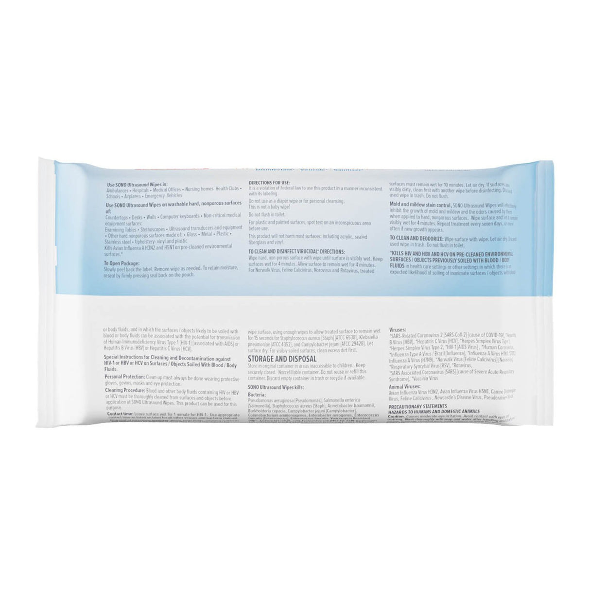 Surface Disinfectant Cleaner Sono® Premoistened Manual Pull Wipe 50 Count Soft Pack Scented NonSterile - BeHope