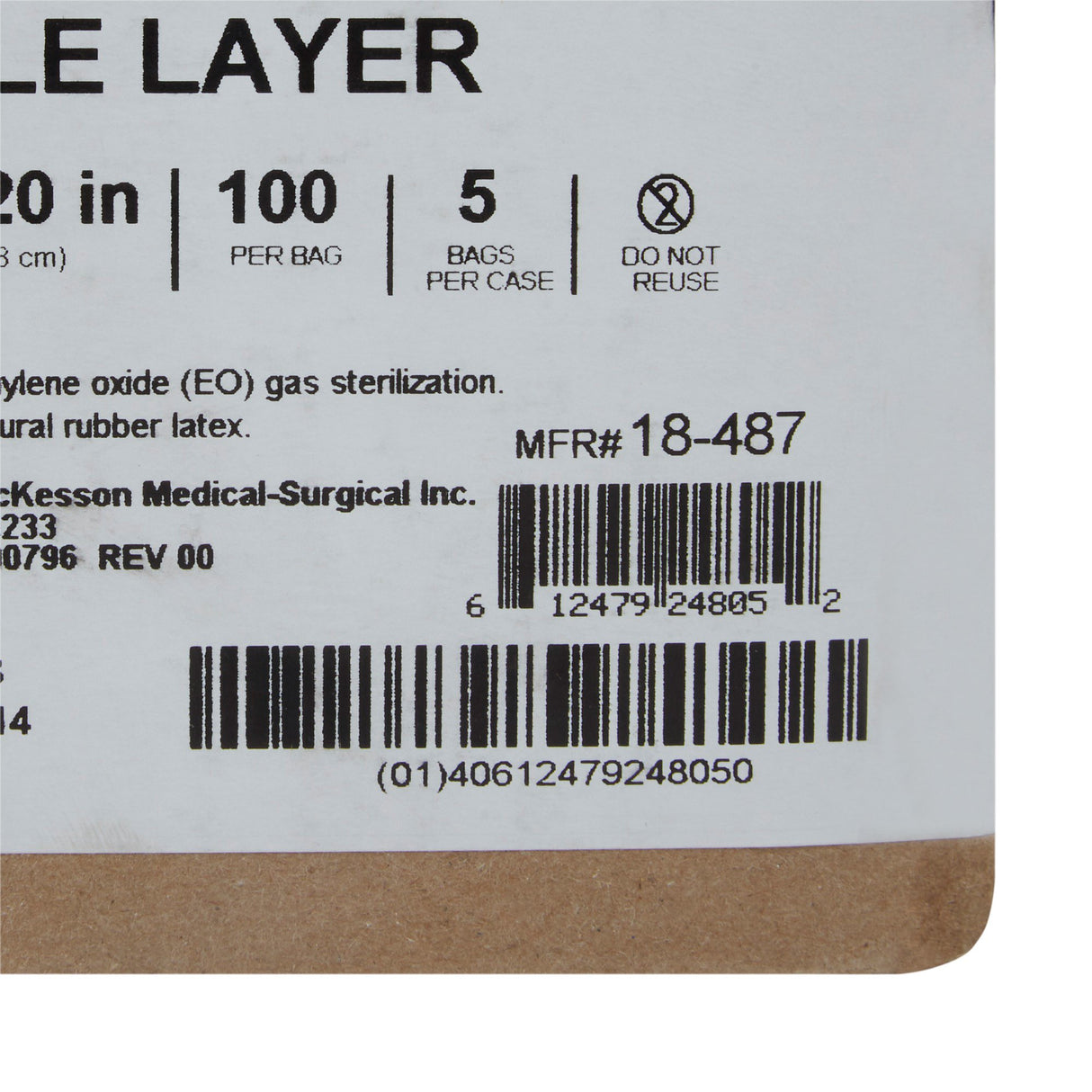 McKesson Sterilization Wrap Blue 20 X 20 Inch Single Layer Cellulose Steam / EO Gas - BeHope