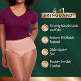 Female Adult Absorbent Underwear Depend® Silhouette® Waistband Style Small Disposable Heavy Absorbency - BeHope