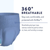 Male Adult Absorbent Underwear Prevail Per-Fit Pull On with Tear Away Seams Large Disposable Moderate Absorbency