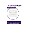 Foam Dressing ConvaFoam™ Border 3 X 3 Inch With Border Film Backing Silicone Adhesive Square Sterile - BeHope