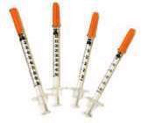 Seringue à insuline à faible dose 3/10 cc 29 g x 1/2 boîte/100