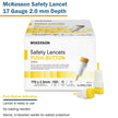 Safety Lancet McKesson 1.5 mm Blade Retractable Push Button Activation Finger - BeHope