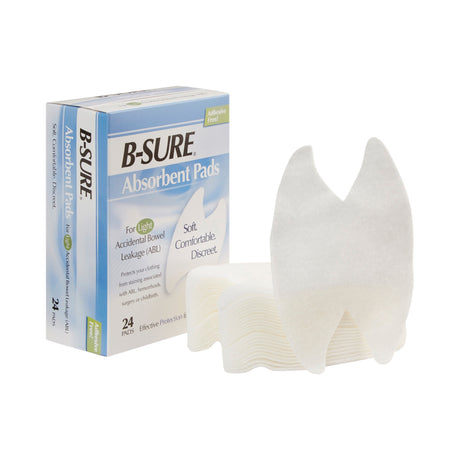 Incontinence Liner B-Sure® Heavy Absorbency Texel Fiber Core One Size Fits Most - BeHope