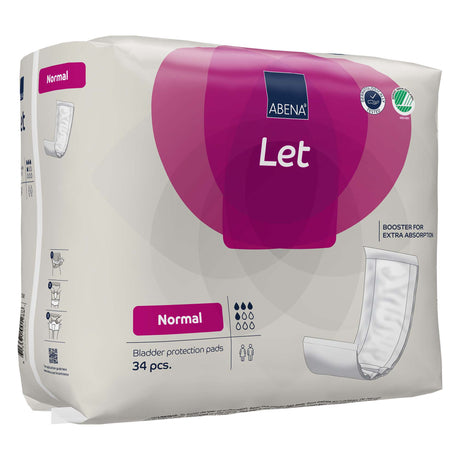 Incontinence Liner Abena® Abri-Let Normal 4.3 X 15.3 Inch Light Absorbency Fluff / Polymer Core One Size Fits Most - BeHope