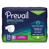 Unisex Adult Incontinence Brief Prevail® Breezers® Regular Disposable Heavy Absorbency - BeHope