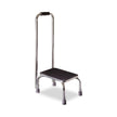 Step Stool with Handrail Mabis DMI® 1 Step Chrome Plated Steel Frame 9-1/2 Inch Step Height - BeHope