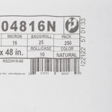 Trash Bag McKesson 45 gal. Clear HDPE 16 Mic. 40 X 48 Inch Star Seal Bottom Coreless Roll