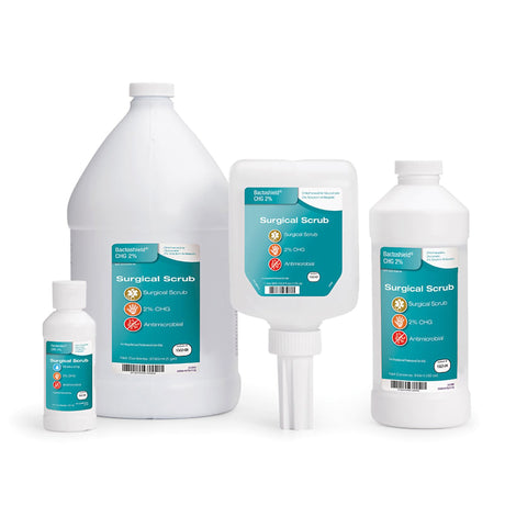 Surgical Scrub Solution Bactoshield 4 oz. Bottle 2% Strength CHG (Chlorhexidine Gluconate) NonSterile