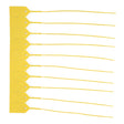 Pull-Tight Seal Health Care Logistics UnNumbered Yellow Polypropylene 9 Inch - BeHope
