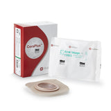 Ostomy Barrier New Image™ CeraPlus™ Precut, Extended Wear Adhesive Tape Borders 44 mm Flange Green Code System 7/8 Inch Opening - BeHope