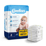 Unisex Baby Diaper Comfees® Size 2 Disposable Moderate Absorbency - BeHope
