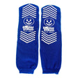 Slipper Socks Pillow Paws® 360° Imprint Unisex Adult 3X-Large / X-Wide All Around Tread Single Patient Use Royal Blue - BeHope