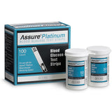 Blood Glucose Test Strips Assure® Platinum 100 Strips per Pack - BeHope