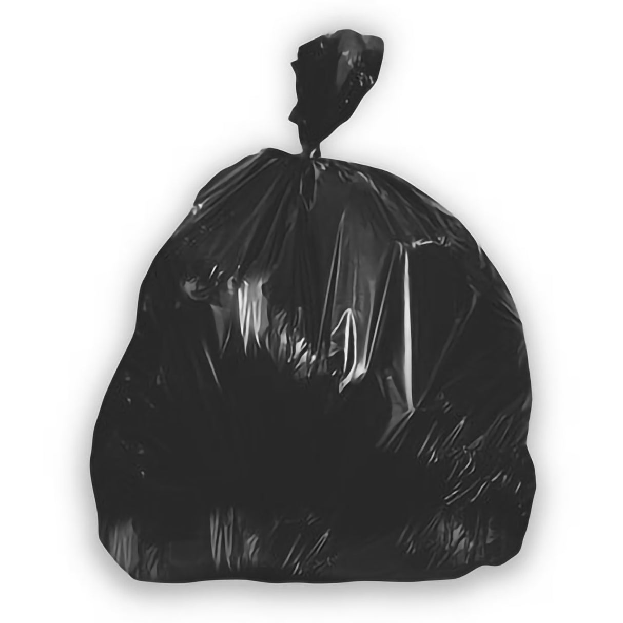 Trash Bag Heritage™ 56 gal. Black LLDPE 1.5 mil 43 X 47 Inch Star Seal Bottom Flat Pack - BeHope