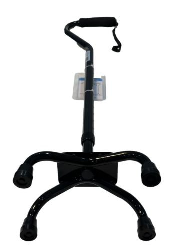 Canne Quad à petite base noire de la marque Blue Jay