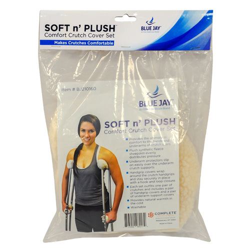 Soft n' Plush Comfort Crutch Fleece Covers Set