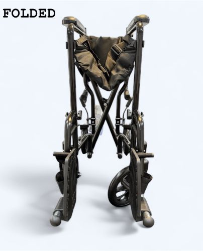 ROLL WITH ME 19  Steel Transport Wheelchair