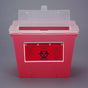 Sharps Container Bemis™ Sentinel Translucent Red Base 8-5/8 H X 11-5/8 L X 7-3/4 W Inch Horizontal Entry 2 Gallon - BeHope