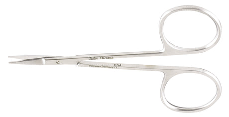 Iris Scissors Miltex® 3-1/2 Inch Length OR / Surgical Grade German Stainless Steel NonSterile Finger Ring Handle Straight Sharp Tip / Sharp Tip - BeHope
