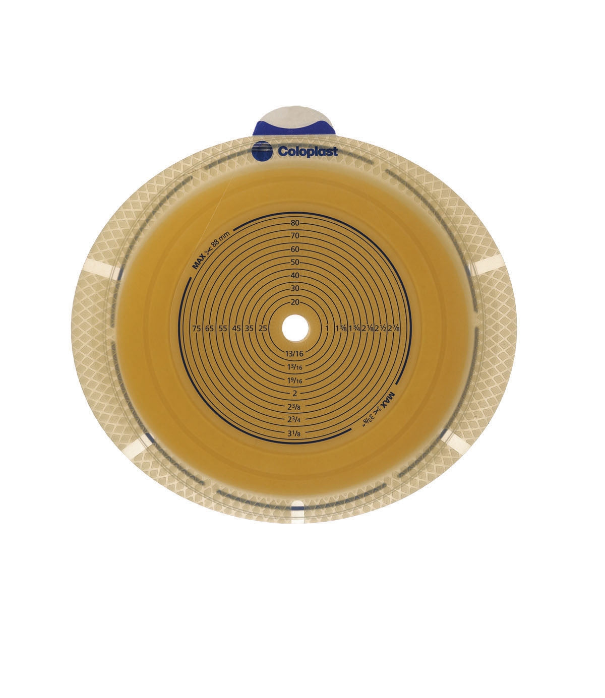 Ostomy Barrier SenSura® Flex Xpro Trim to Fit, Extended Wear Double Layer Adhesive 50 mm Flange Red Code System 5/8 to 1-5/16 Inch Opening - BeHope
