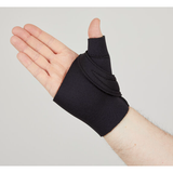 Thumb Support Comfort Cool® Thumb Cmc Restriction Splint Adult Large+ Hook And Loop Strap Closure Left Hand Black - Behope