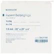 Patient Belongings Bag McKesson 4 X 20 X 20 Inch Polyethylene Drawstring Closure White - BeHope