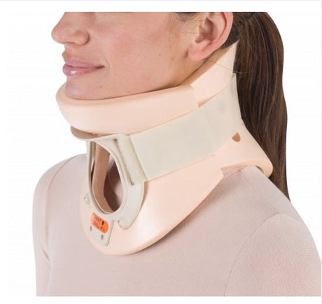 Rigid Cervical Collar ProCare® California Preformed Adult Large Two-Piece / Trachea Opening 3-1/4 Inch Height 16 to 19 Inch Neck Circumference - BeHope